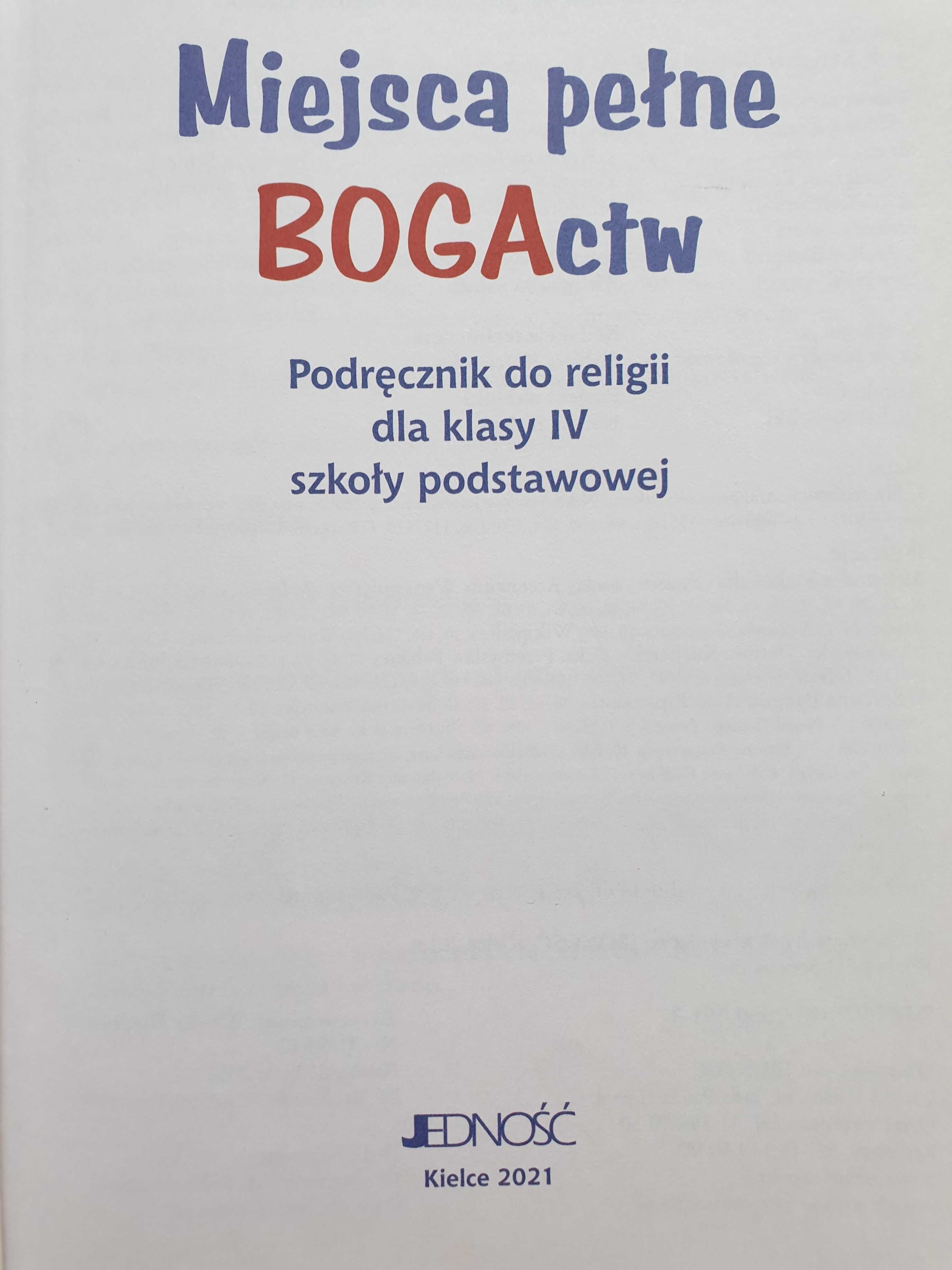 Podręcznik do religii klasa IV Miejsca pełne bogactw