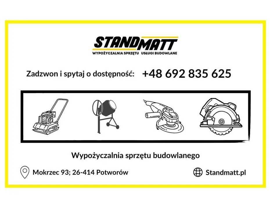 Wypożyczalnia sprzętu budowlanego - Zagęszczarki, Betoniarki, Agregaty