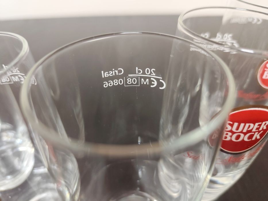 Lote de 6 Copos Super Bock (Novos - 20 cl)