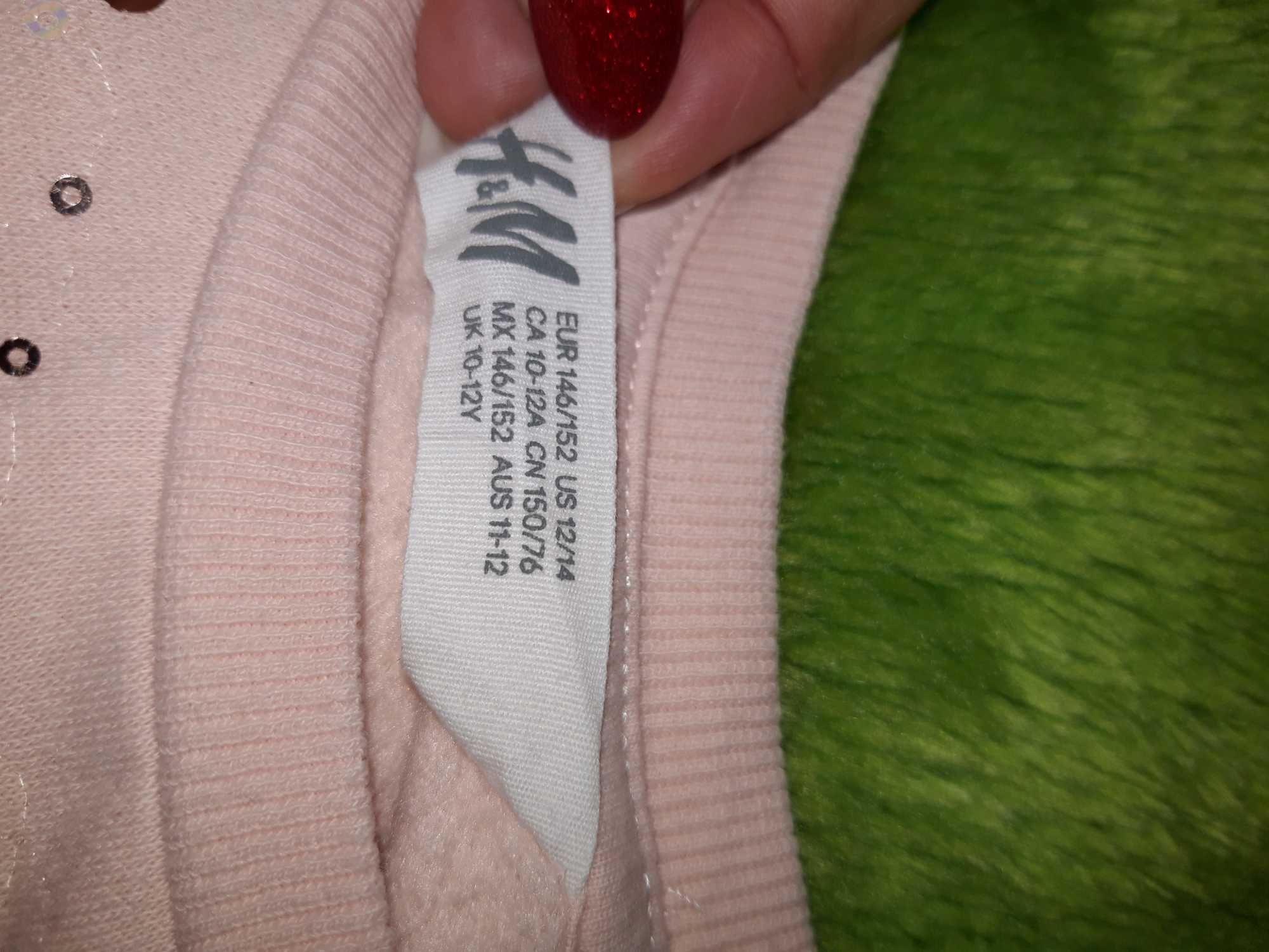 Camisola H&M rosa claro 10/12  como nova