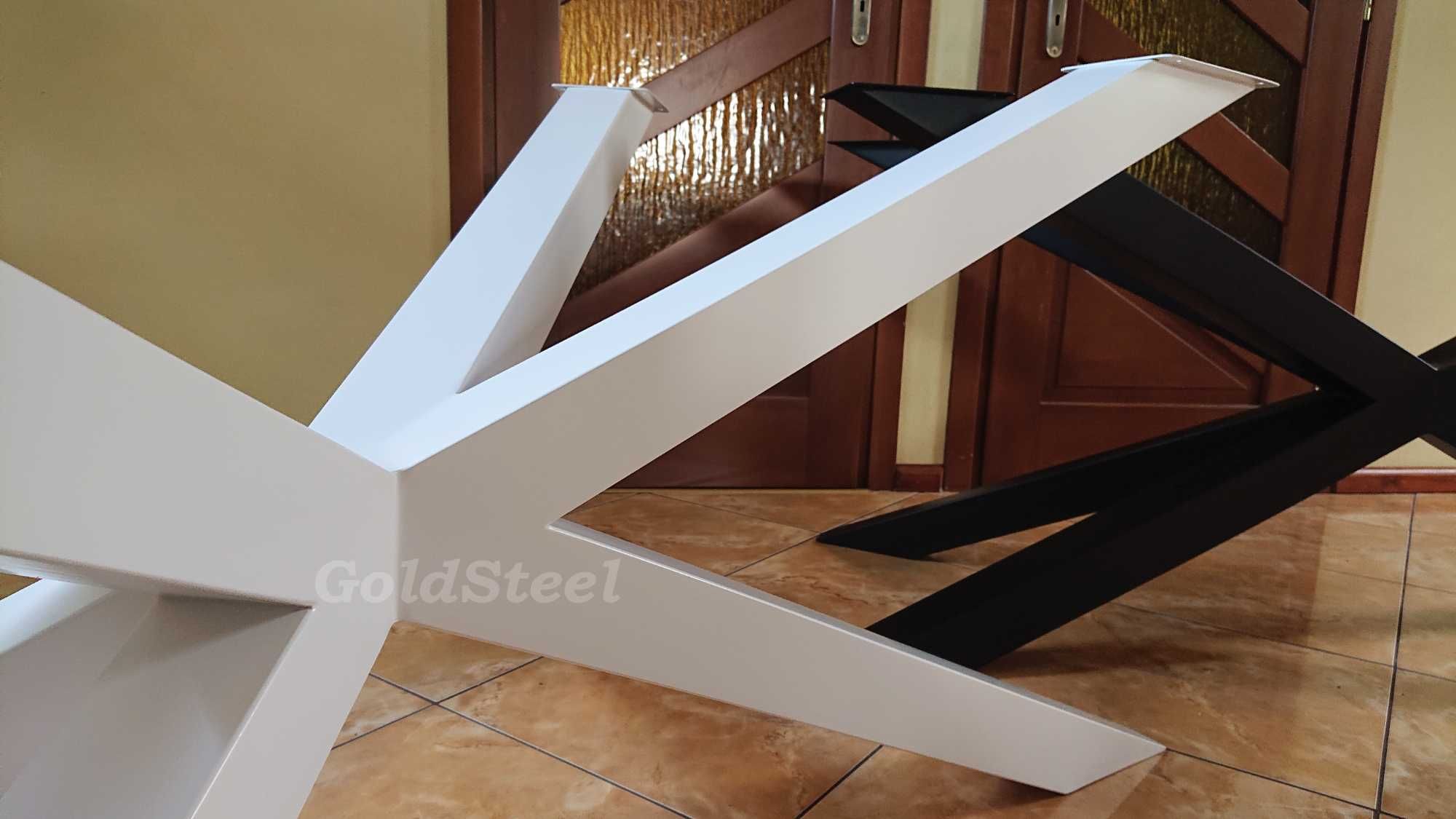 Nogi metalowe Typu PAJĄK XXL 140x75 profil 80X80 do stołu blatu stelaż