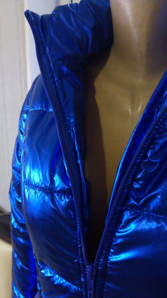 Стильна курточка (куртка) синього кольору, 48 р.