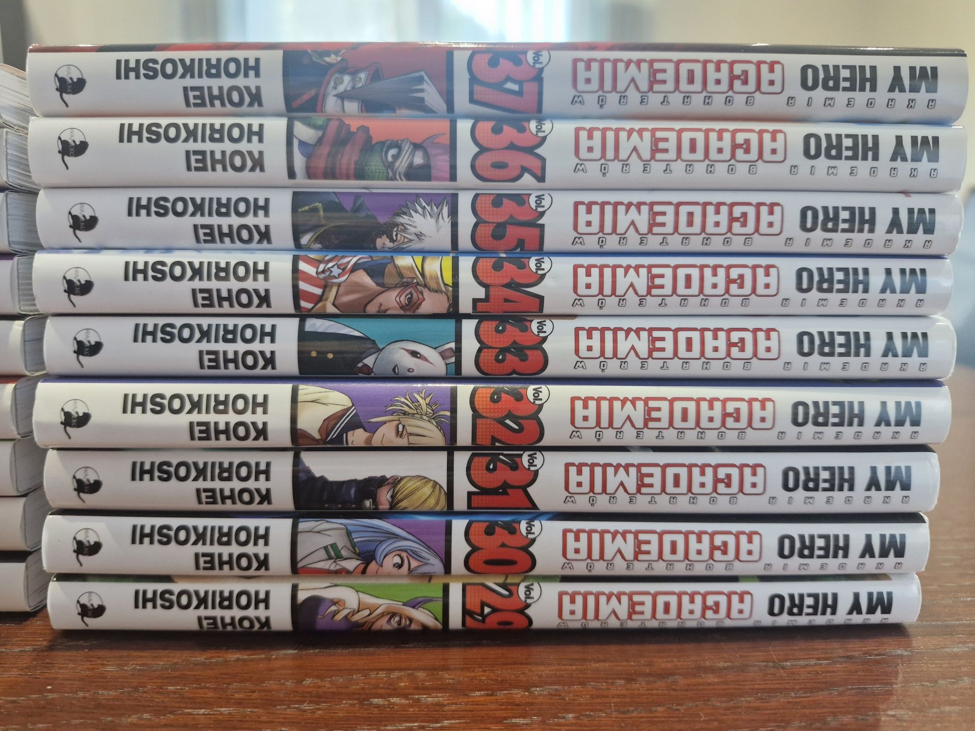 Mangi z serii "My hero academia" Kohei Horikoshi