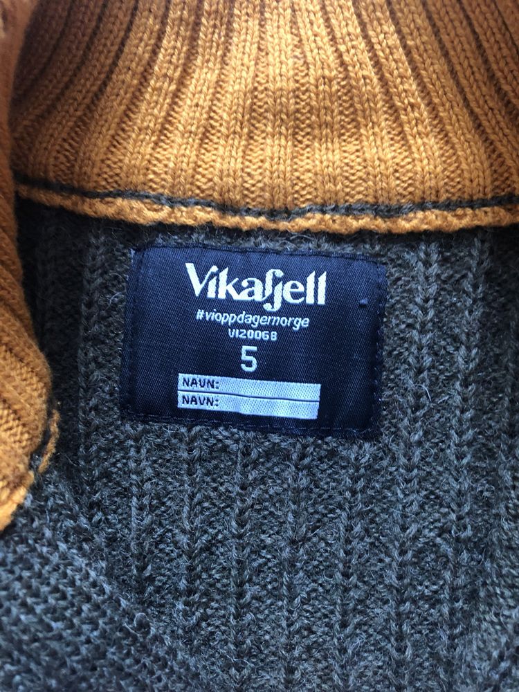 Vikafjell sweter sweterek ciepły wool wełna 110 cm