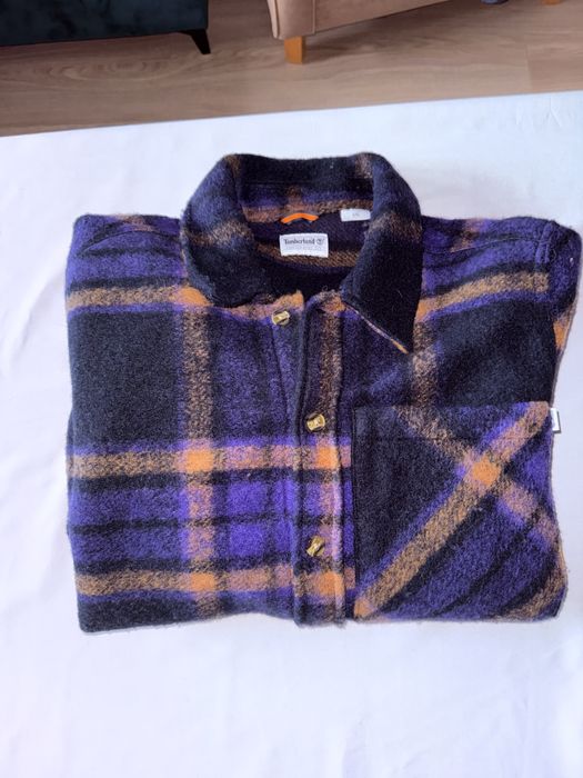 Koszula Timberland flanelowa wełniana L/XL