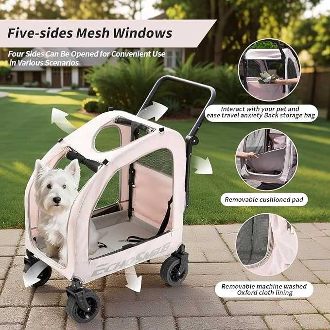 Wózek dla psa kota transporter na kółkach do 20kg