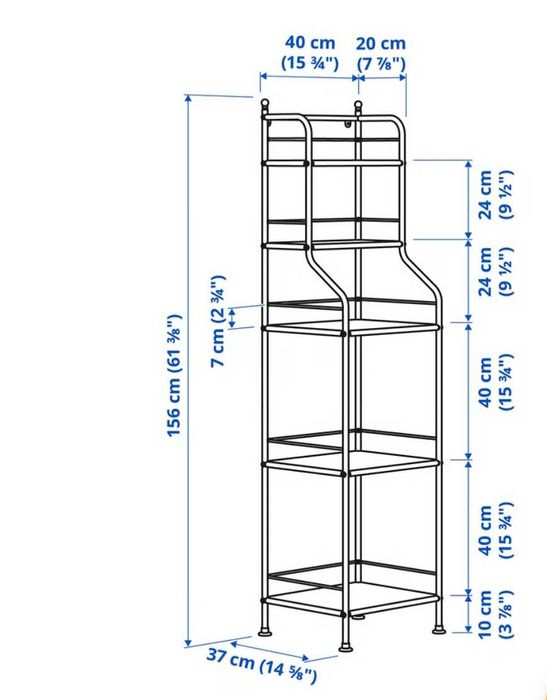 Estante Preta do IKEA