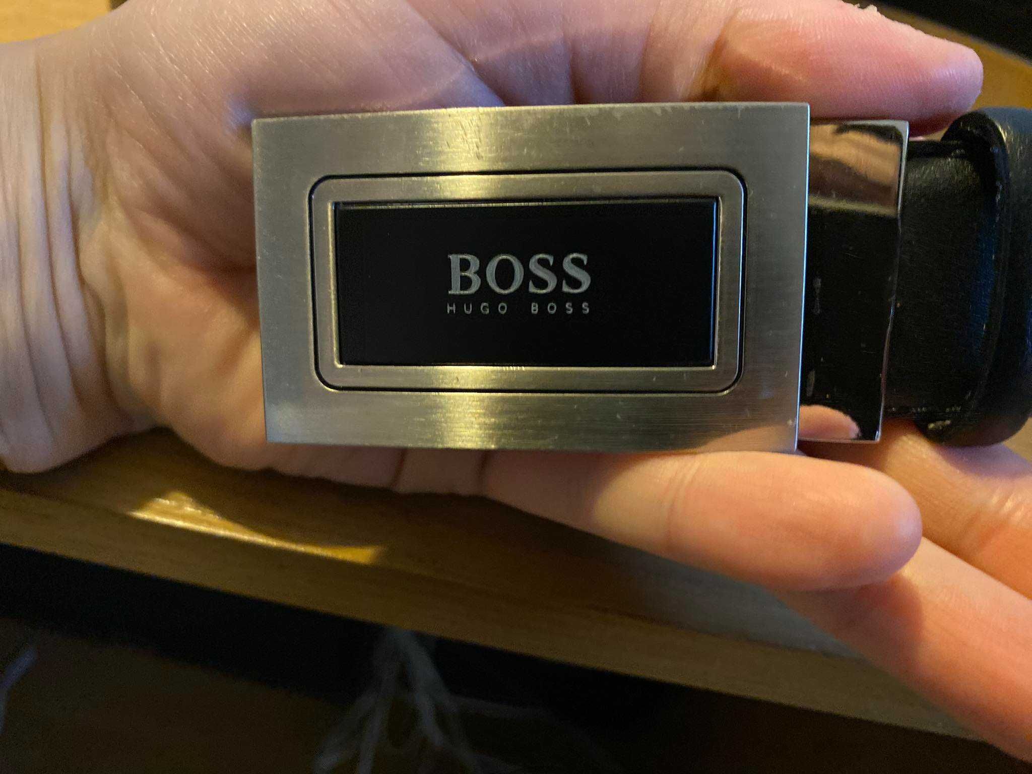 Pasek czarny Hugo Boss