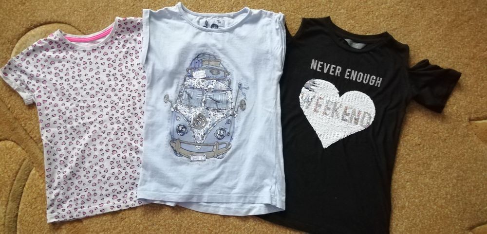 Bluzki dziewczęce rozm. 134cm