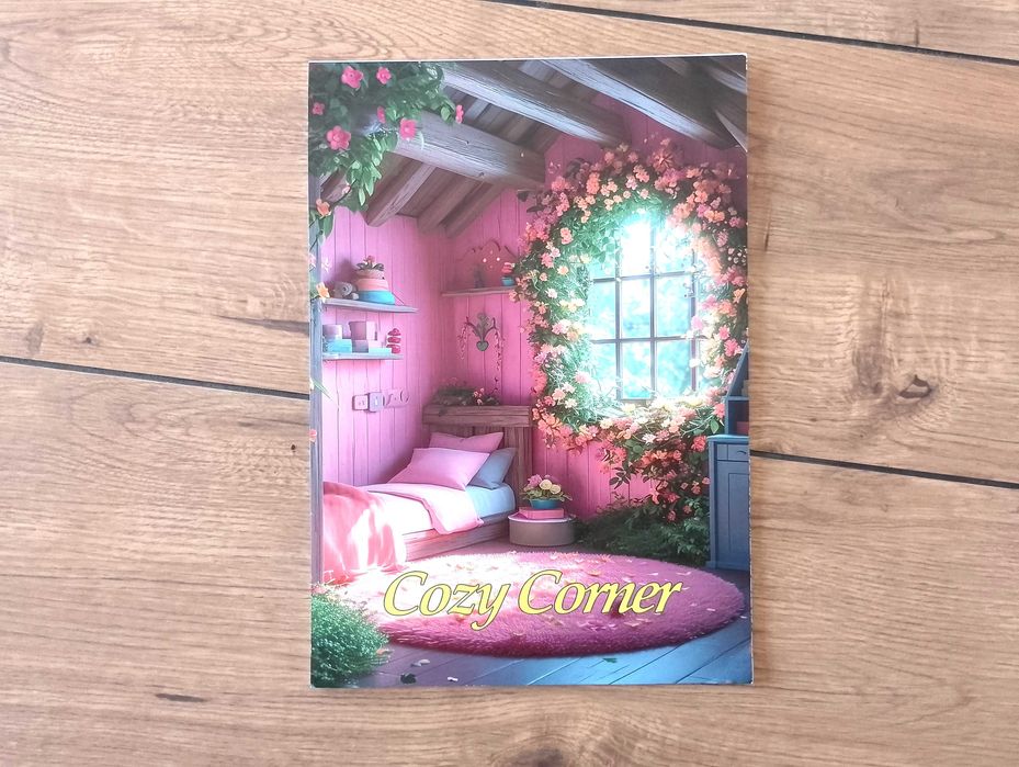 Cozy Corner, Przytulny kącik, kolorowanki dla dzieci i dorosłych.