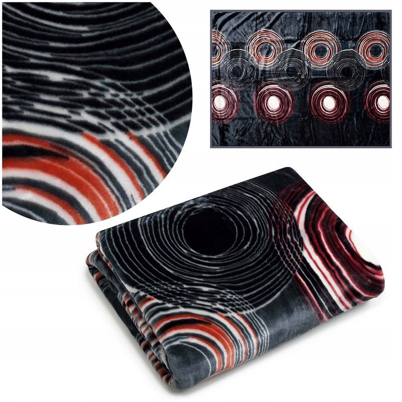 Koc Akryl Kolorowy A-760 Gruby Pled 160x210