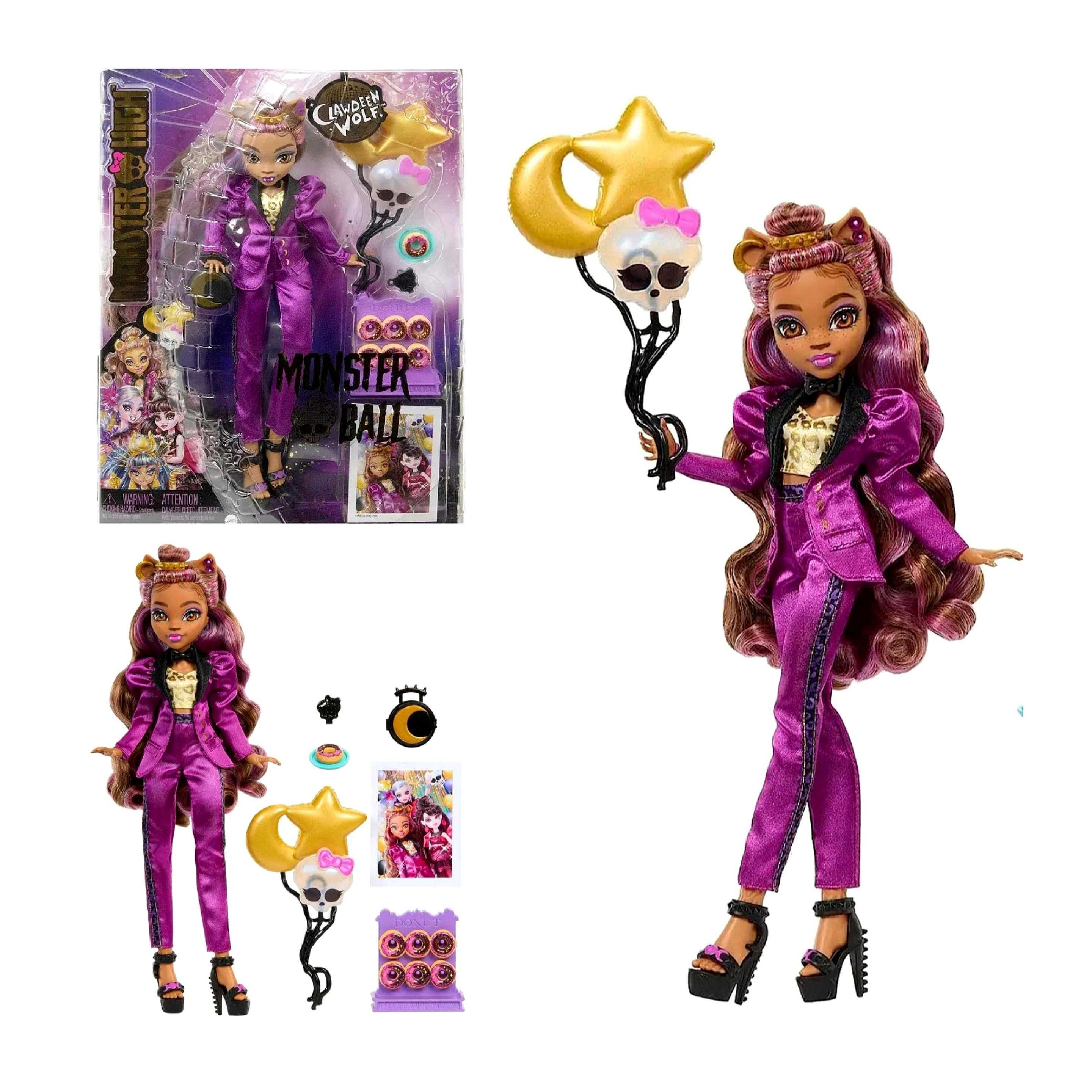 Лялька 29см + аксесуари оригінал США Monster High Clawdeen Wolf