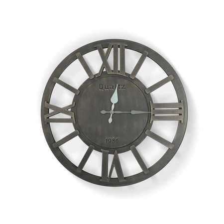 Drewniany zegar ścienny, styl rustykalny