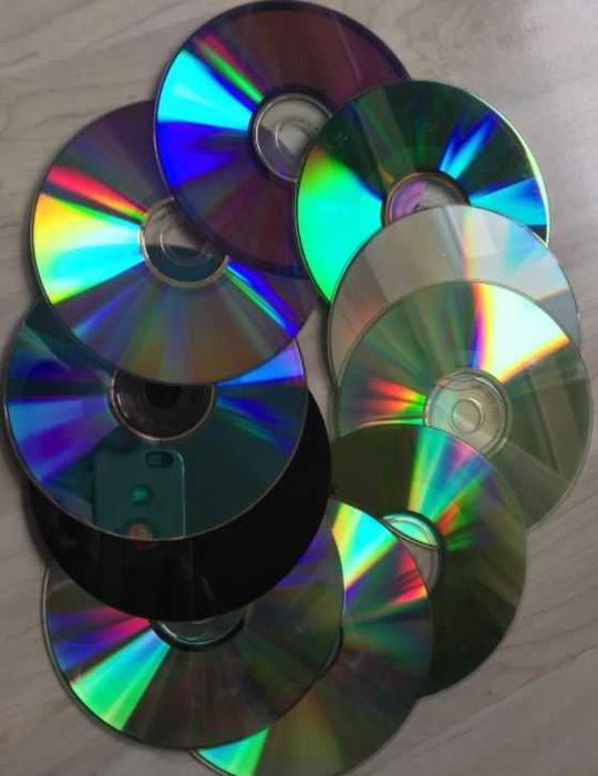 Płyty CD, DVD zużyte - 10szt, do prac plastycznych