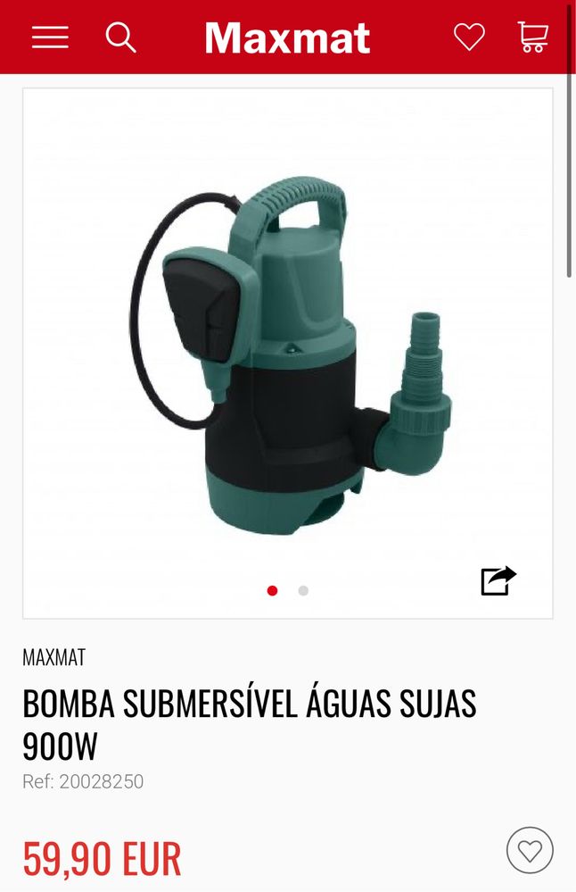 Bomba de aguas sujas Submersivel
