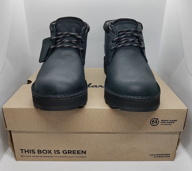 Кожаные 27см водонепроницаемые ботинки Clarks оригинал