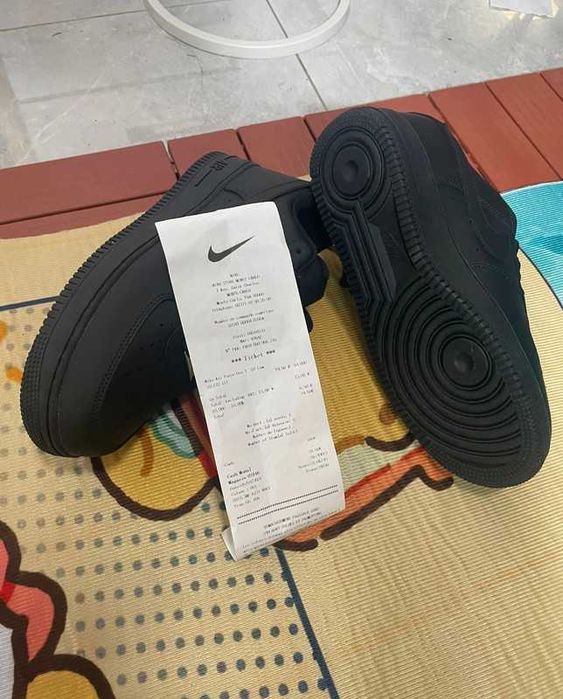 Buty-Trampk-Nike Air Force 1 Low '07 Black R.44