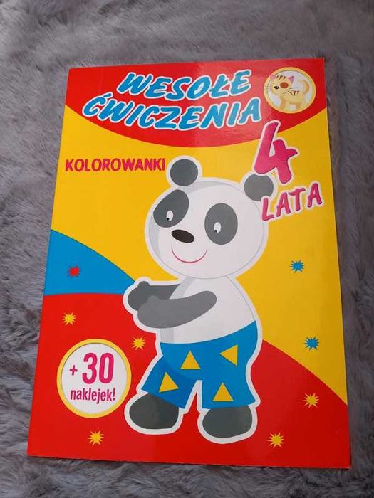 Kolorowanka czterolatek cztery lata wesołe ćwiczenia