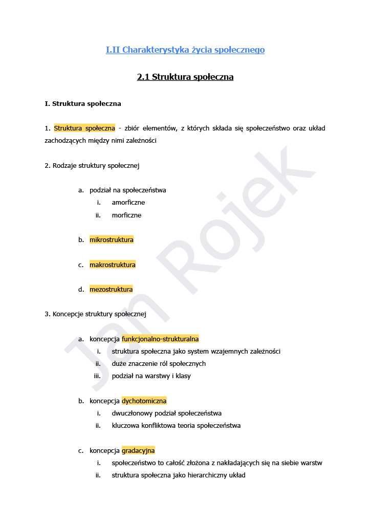 Notatki maturalne - Wiedza o społeczeństwie WOS - 1 klasa liceum