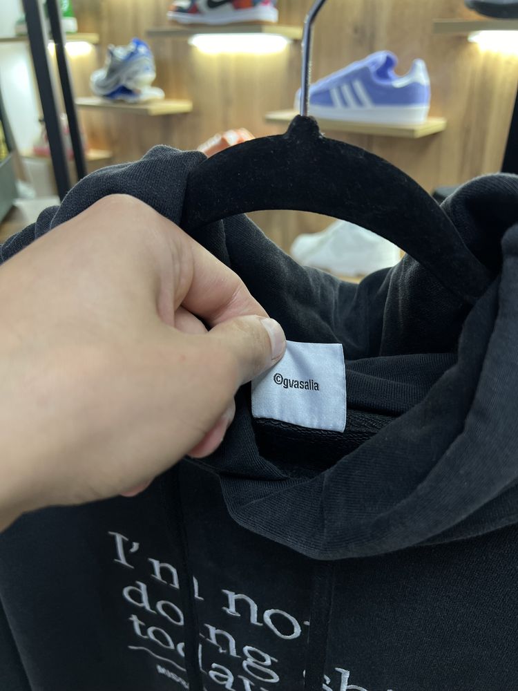 Худі Vetements Not Doing Shit Today Faded Black