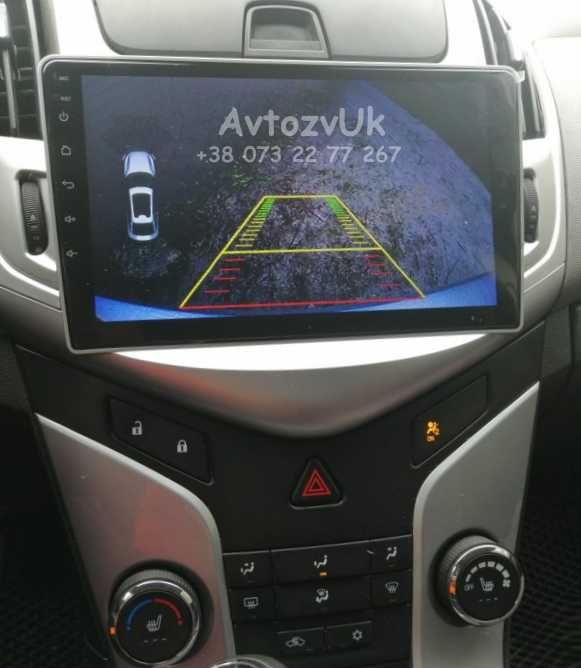 Магнитола CRUZE Chevrolet GPS 2 дин Tesla Круз Тесла CarPlay Android