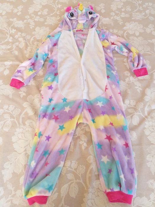 Пижама + тапочки Единорог (рост 125см)