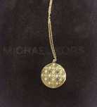 Fio dourado com medalha Michael Kors original
