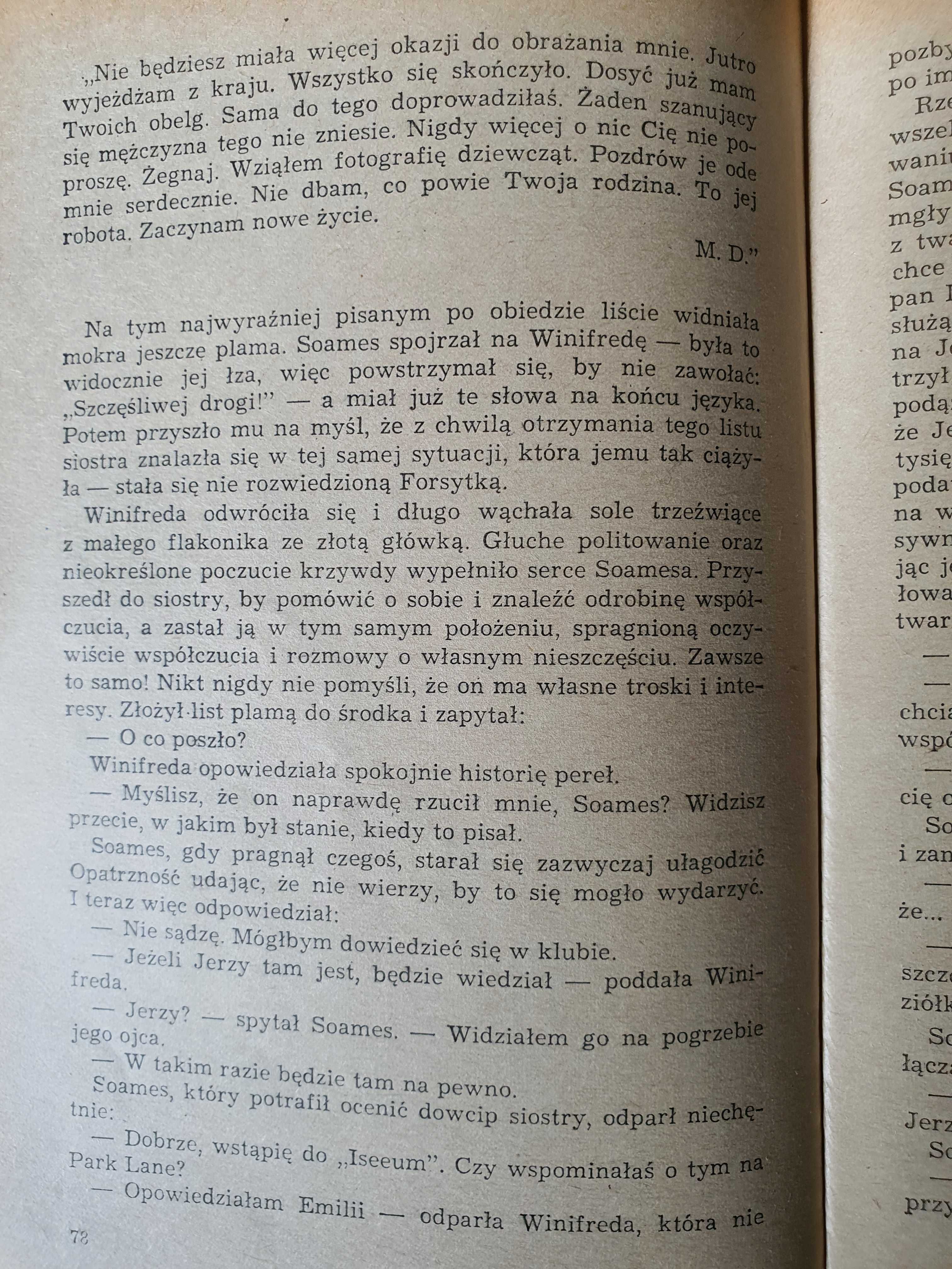 Saga Rodu Forsyteów tomy I II III - John Galsworthy, wyd. 1972