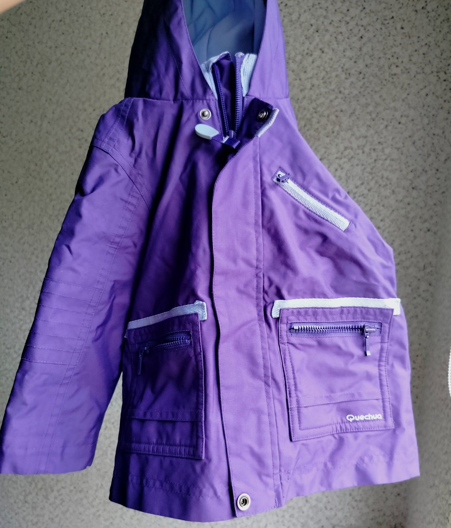 Kurtka wiatrówka Quechua 86 92 softshell z odpinanym polarem 2w1