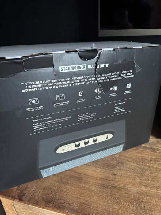 Marshall Stanmore II głośnik Bluetooth Aux 80 W czarny