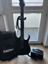 Ibanez GIO Stealth, Black Flat + BOSS Katana Mini + dodatki