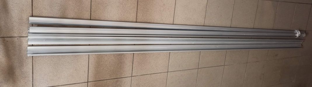 Uchwyt listwa profil drzwi przesuwnych, aluminium anodowane, srebrny