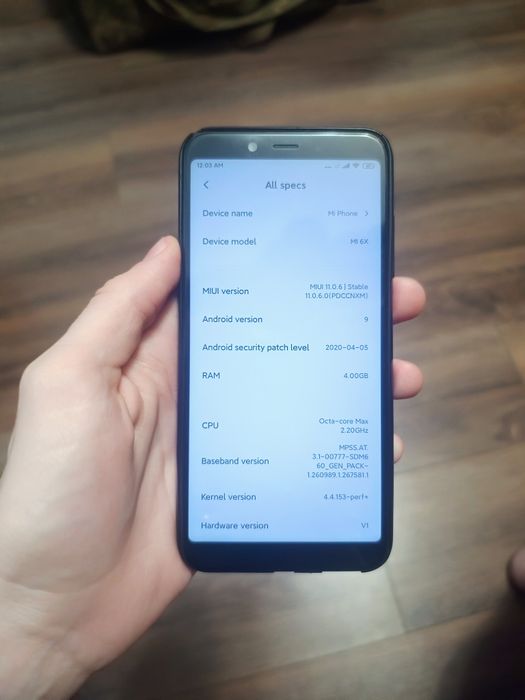 Xiaomi Mi A2 (6X) 4/32 ОПИС