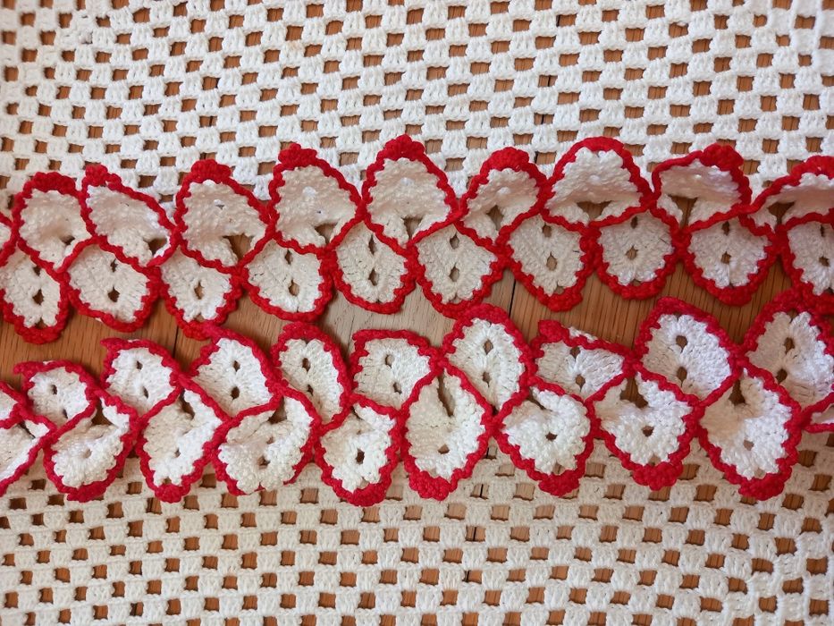 Conjunto de naperons vintage, em crochê