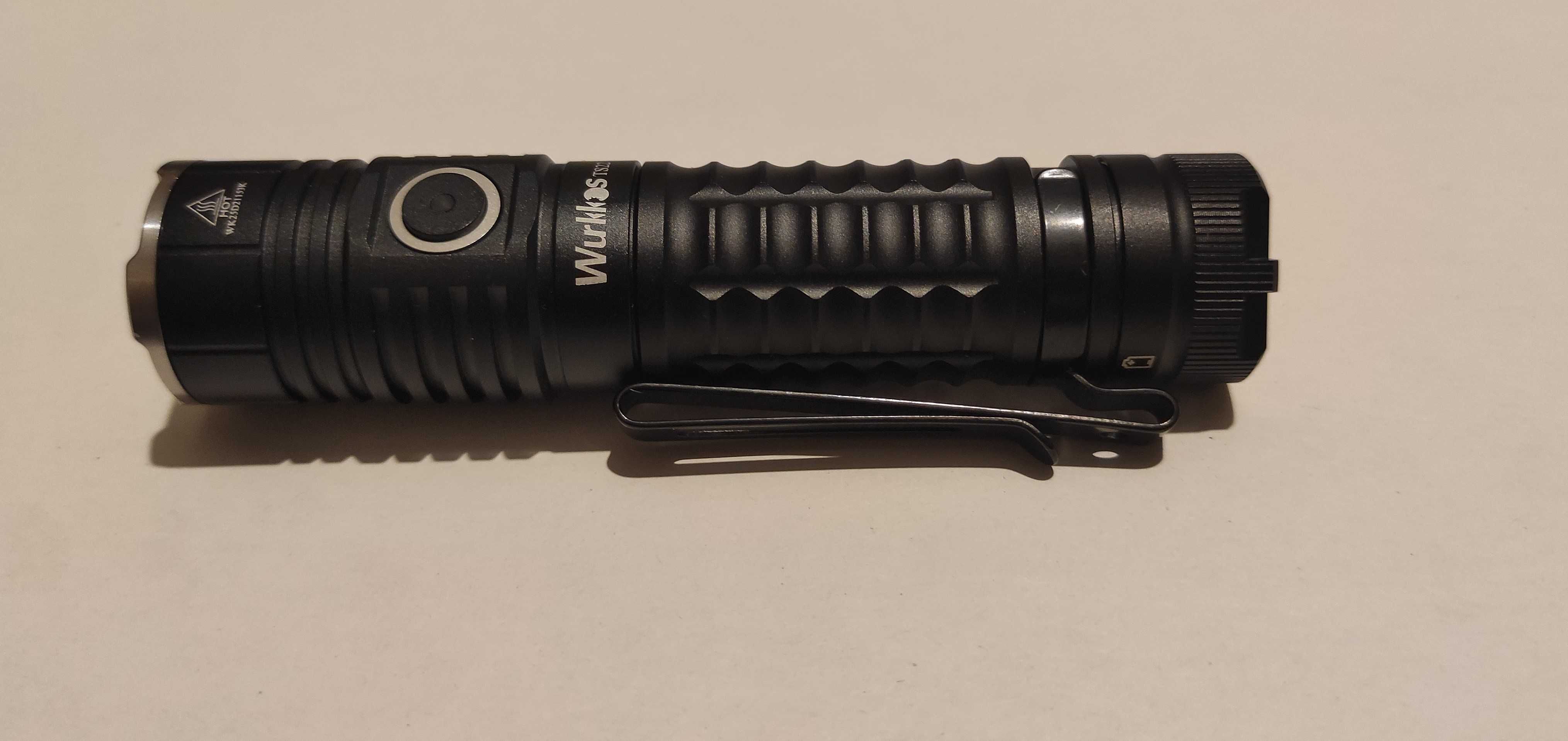 Latarka LED EDC wurkkos TS22 4500lumenów ogniwo 5000mAh czarna mocna