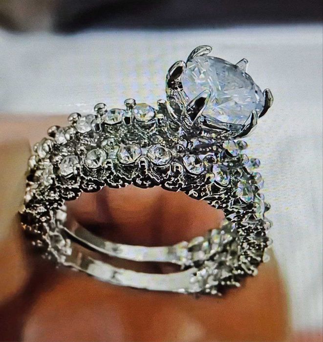 Набор із 2-х ккаблучек з кристалами цірконія, р.16,5 р.17,3 р.18  р.19