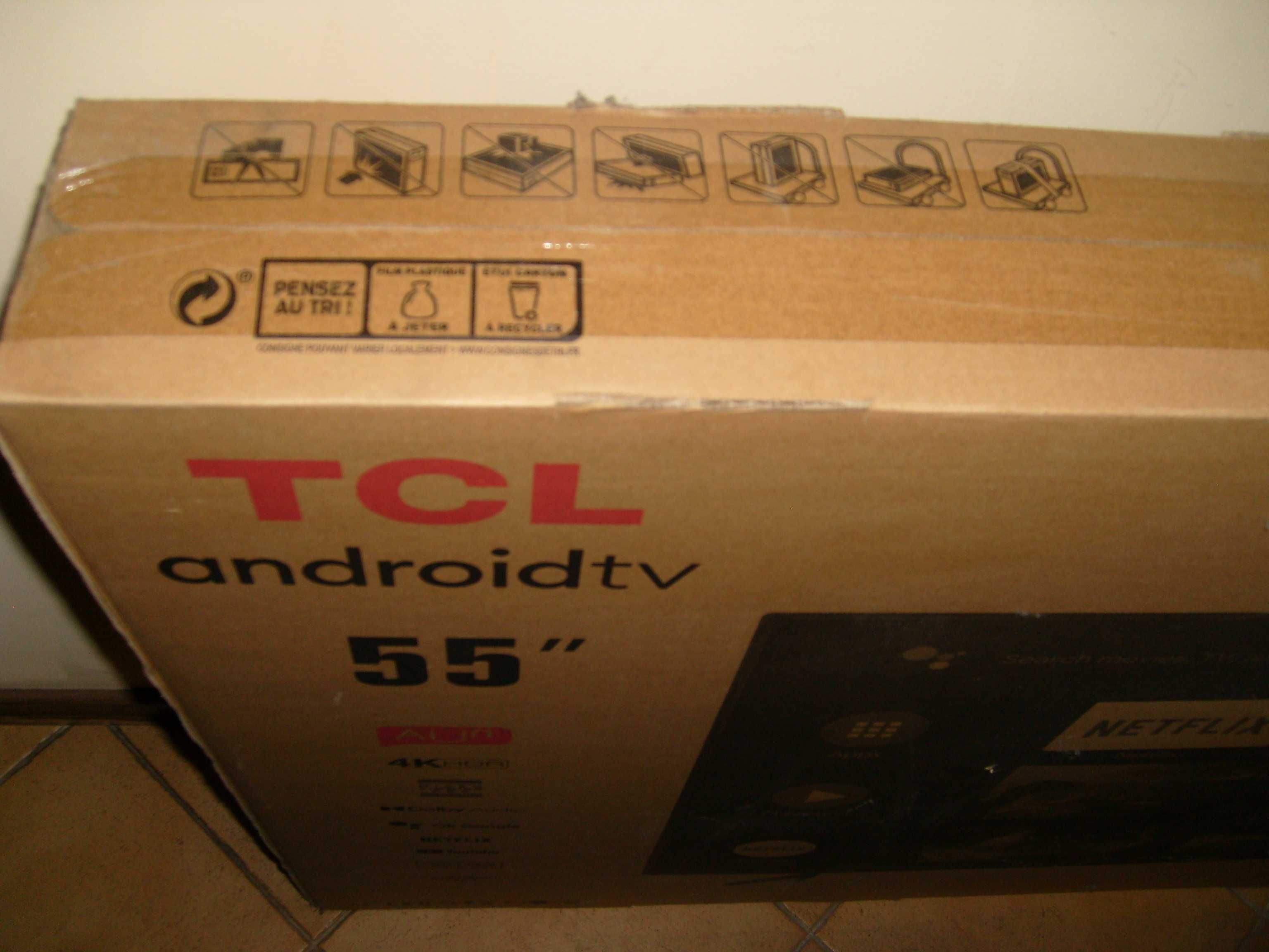 Nowy, nierozpakowany telewizor LCD firmy TLC 55 cali.