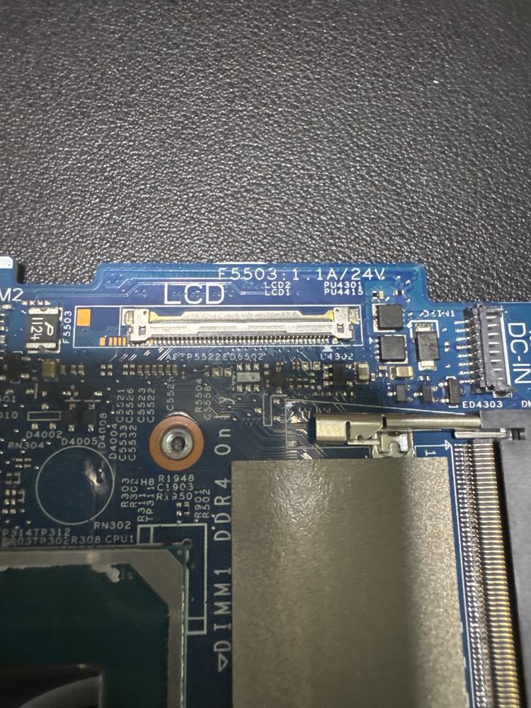 Материнська плата Dell inspiron 15  5502