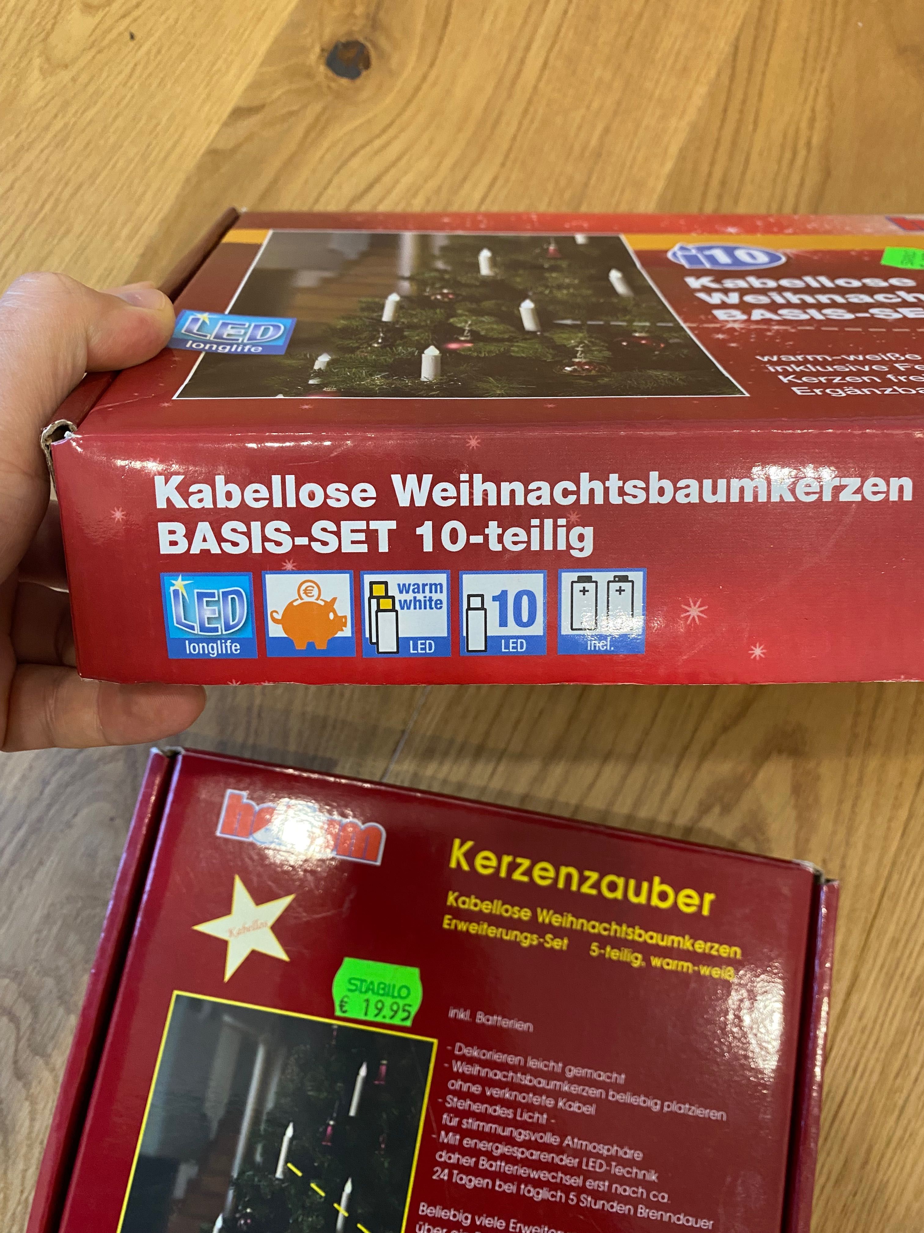 Hellum lampki z klipsem na choinkę. Świece na baterie, pilot. 15 szt