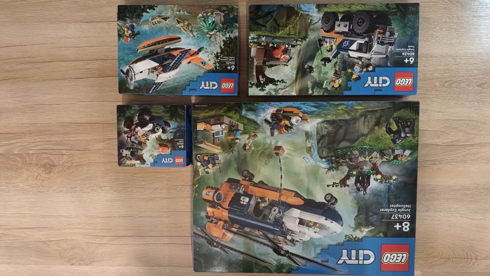 LEGO CITY 60424, 60425, 60426, 60437 Badacze dżungli