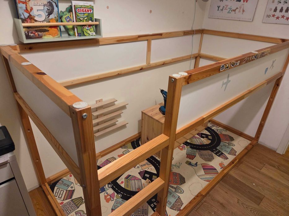 Łóżko piętrowe dla dziecka KURA Ikea