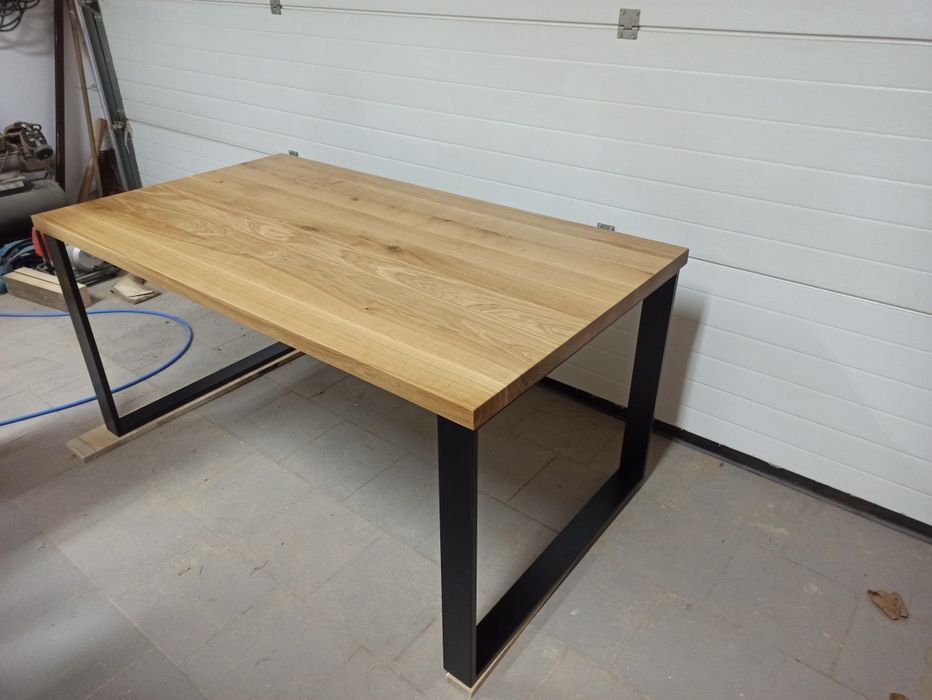 Stół dębowy, lity dąb, loft. Dowolne nogi, pająk