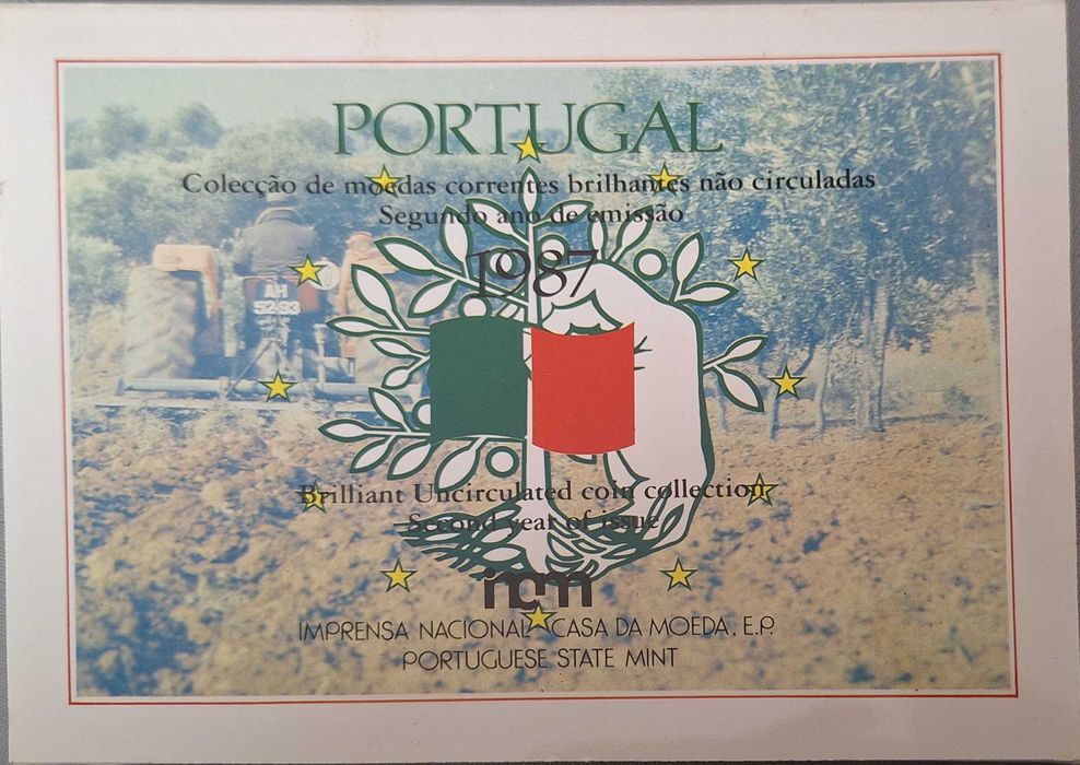 CARTEIRA BNC 1987, moedas de escudos