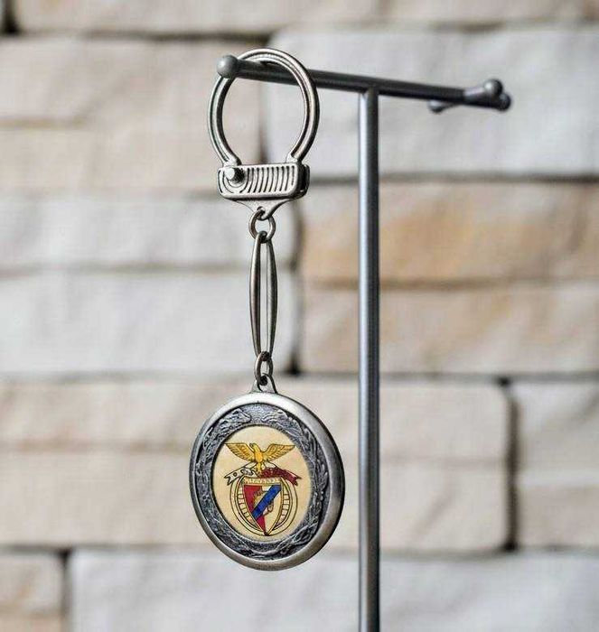 Porta-chaves metálico Sport Lisboa e Benfica – emblema clássico