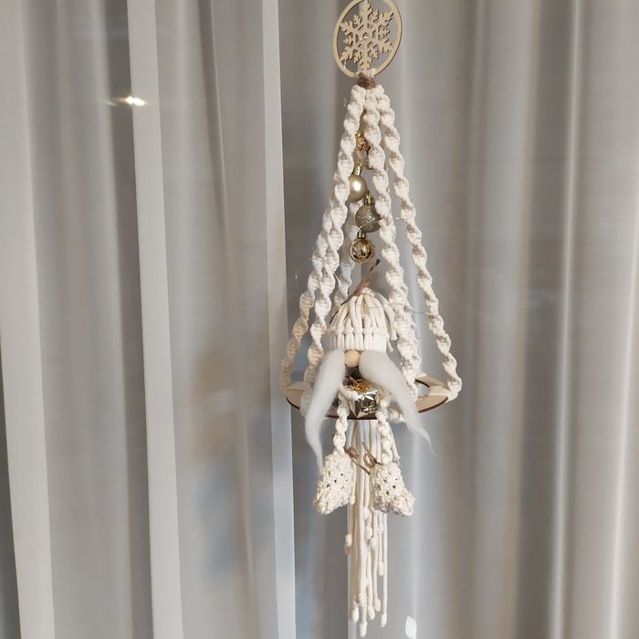 Choinka makrama dekoracja prezent