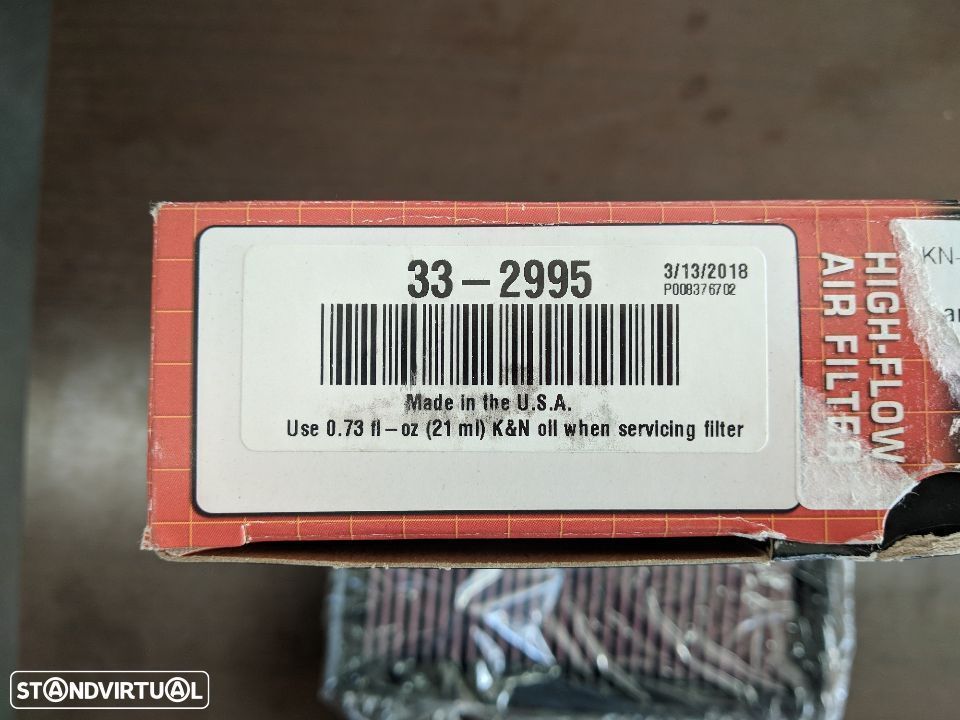 Filtro ar KN 33-2995 Mercedes A, B, CLA, GLA 1.6, 1.8 e 2.0 Gasolina