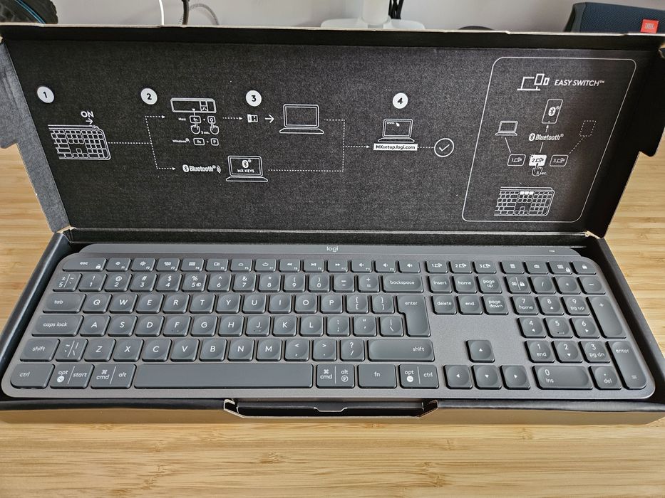 Mysz Logitech MX Master 3S Grafitowa oraz Klawiatura Logitech MX Keys
