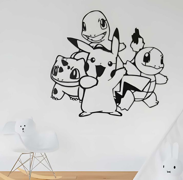 Pokemon Figura Ozdobna na ścianę Panel