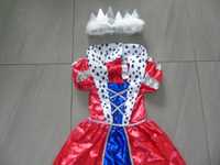 strój sukienka Królewna 6-8 lat