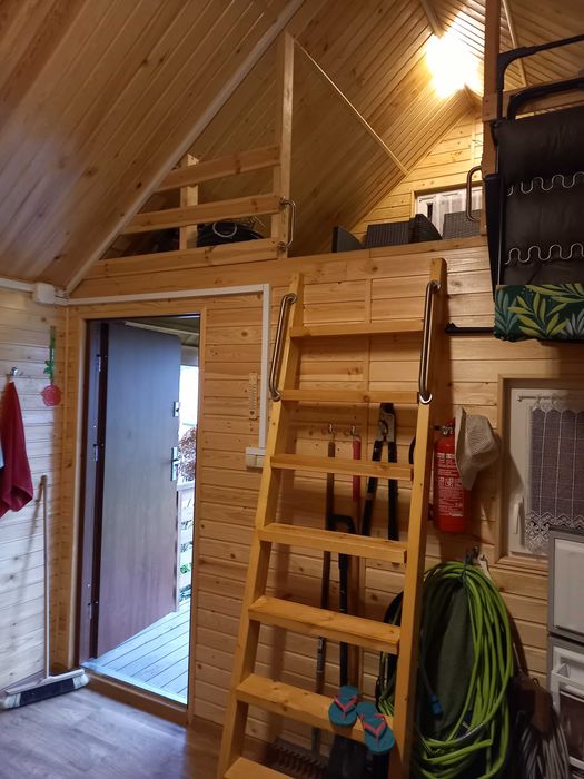 Domek letniskowy, altana: Alan, 4 x 5 m. z antresolą.